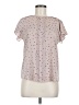Worthington 100% Polyester Polka Dots Pink Short Sleeve Blouse Size M (petite) - photo 1