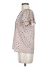 Worthington 100% Polyester Polka Dots Pink Short Sleeve Blouse Size M (petite) - photo 5