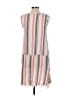 Assorted Brands Stripes Gray Casual Dress Size M - photo 2