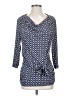 Laundry by Shelli Segal Blue 3/4 Sleeve Blouse Size S - photo 1