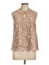 J.Crew Tan Sleeveless Blouse Size L - photo 1