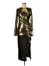 Boohoo Metallic Gold Cocktail Dress Size 8 - photo 1