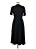 H&M 100% Polyester Solid Black Casual Dress Size M - photo 2