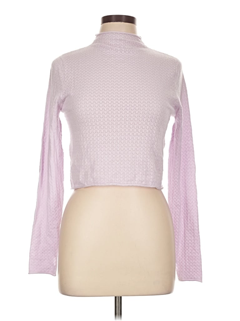 Pre-owned Wild Fable Long Sleeve Turtleneck In Pink
