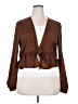 American Eagle Outfitters 100% Polyester Brown Long Sleeve Blouse Size XXL - photo 1