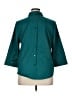 Chico's 100% Cotton Teal 3/4 Sleeve Button-Down Shirt Size XL - photo 2