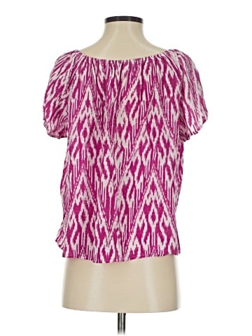 Joie Short Sleeve Silk Top (view 2)