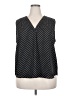 Vince Camuto 100% Polyester Polka Dots Black Sleeveless Blouse Size XXL - photo 1