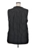 Vince Camuto 100% Polyester Polka Dots Black Sleeveless Blouse Size XXL - photo 2