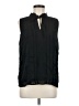Ann Taylor 100% Polyester Black Sleeveless Blouse Size M - photo 1