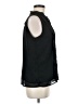 Ann Taylor 100% Polyester Black Sleeveless Blouse Size M - photo 4