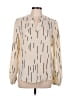 Shein Ivory Long Sleeve Blouse Size 8 - photo 1