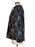 Ann Taylor LOFT Animal Print Teal Long Sleeve Blouse Size L - photo 5