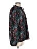 Ann Taylor LOFT Animal Print Teal Long Sleeve Blouse Size L - photo 4