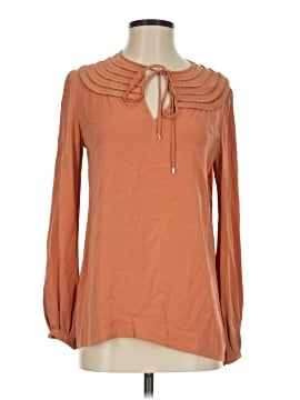 Diane von Furstenberg Long Sleeve Silk Top (view 1)