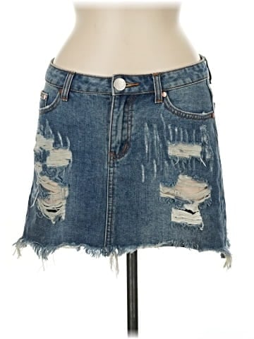 Caffeine Denim Skirt (view 1)