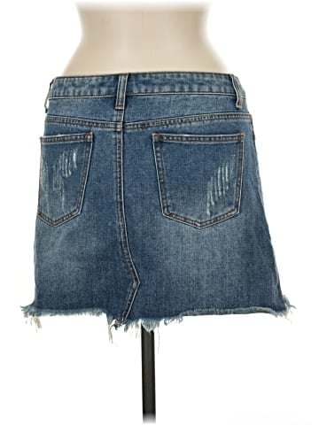 Caffeine Denim Skirt (view 2)