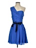 Express Solid Blue Cocktail Dress Size 4 - photo 1