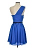Express Solid Blue Cocktail Dress Size 4 - photo 2