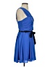 Express Solid Blue Cocktail Dress Size 4 - photo 4