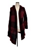 Nine West Plaid Burgundy Cardigan Size XL - photo 1