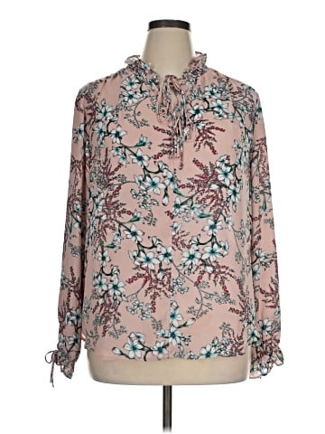 Liz Claiborne Career Long Sleeve Polo (view 1)