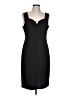 Bold Elements Solid Black Cocktail Dress Size L - photo 1