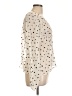 Ann Taylor LOFT Polka Dots Ivory Long Sleeve Blouse Size L - photo 4
