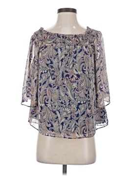 Olivia Grey 3/4 Sleeve Blouse