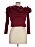 Shein 100% Polyester Burgundy 3/4 Sleeve Top Size 0X - photo 1