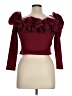 Shein 100% Polyester Burgundy 3/4 Sleeve Top Size 0X - photo 2
