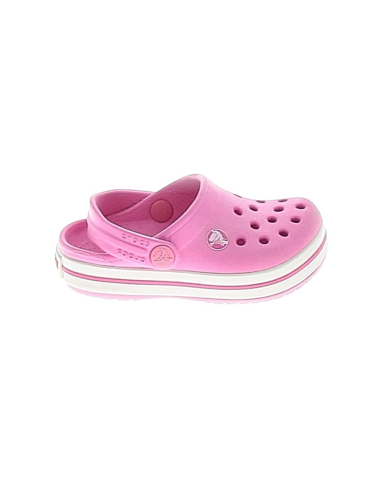 Pre-owned Crocs Kids' Clogs In Pink