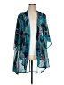 Mudd 100% Polyester Teal Kimono Size XL - photo 1
