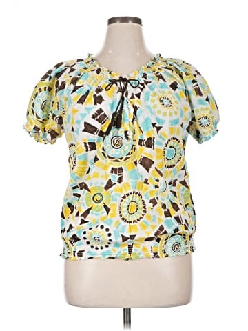 Jones New York Sport Short Sleeve Blouse (view 1)