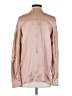 Vince. 100% Silk Metallic Tan Long Sleeve Silk Top Size S - photo 2