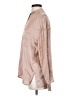 Vince. 100% Silk Metallic Tan Long Sleeve Silk Top Size S - photo 5