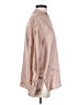 Vince. 100% Silk Metallic Tan Long Sleeve Silk Top Size S - photo 4