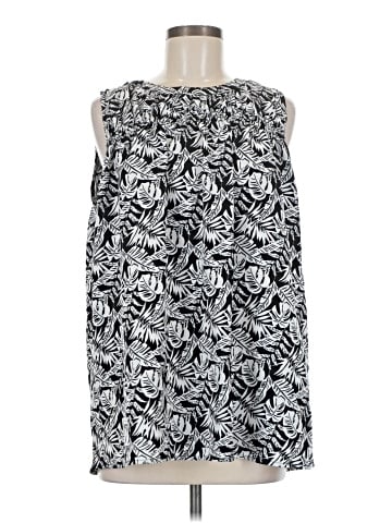 Cotton Bleu Sleeveless Blouse (view 1)