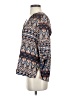 Under Skies 100% Polyester Blue 3/4 Sleeve Blouse Size S - photo 5
