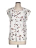 Daniel Rainn White Short Sleeve Blouse Size L - photo 1