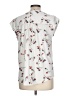 Daniel Rainn White Short Sleeve Blouse Size L - photo 2