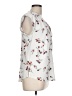 Daniel Rainn White Short Sleeve Blouse Size L - photo 4