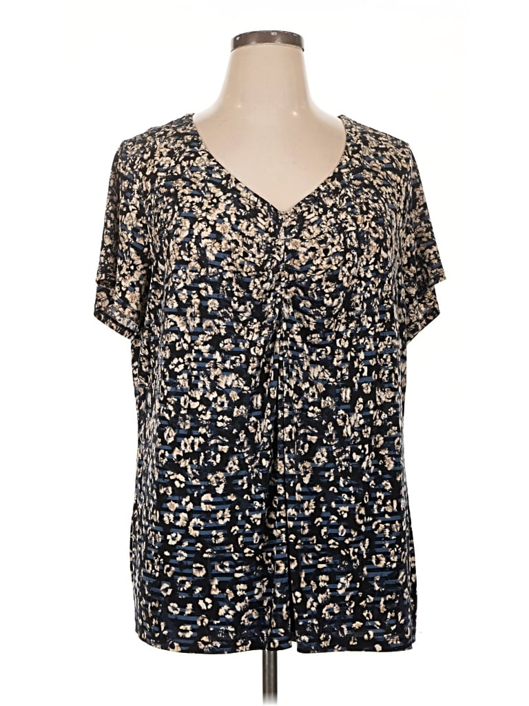 Pre-owned Liz Claiborne Short Sleeve T-shirt In Gold