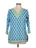 Barbara Gerwit Teal 3/4 Sleeve Blouse Size M - photo 1