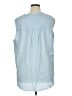 Torrid Blue Sleeveless Button-Down Shirt Size 1X Plus (1) - photo 2