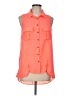 Zio Orange Sleeveless Button-Down Shirt Size L - photo 1