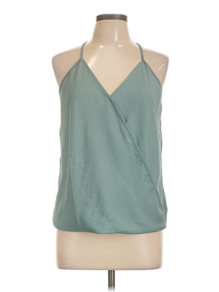 Pre-owned Papermoon Sleeveless Blouse In Teal