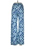 Barbara Erickson Print Blue Casual Pants Size L - photo 2