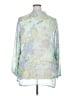 Susan Graver 100% Polyester Paisley Blue 3/4 Sleeve Blouse Size 2X - photo 2