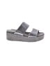 J/Slides 100% Leather Gray Wedges Size 10 - photo 1